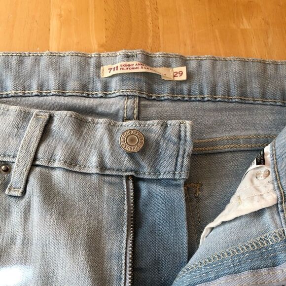 LEVI’S Straus 711 Skinny Ankle Filiforme A La Cheville Jeans EUC - Picture 7 of 14